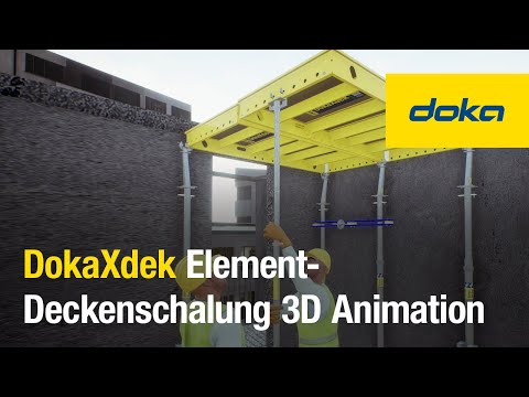DokaXdek Element-Deckenschalung 3D Animation [DE]