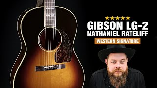 Video thumbnail for Gibson LG-2 Nathaniel Rateliff Western Guitar by Acoustic Letter