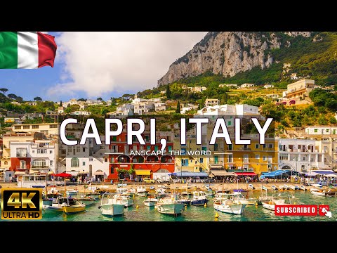 Travel Around Capri Italy 4K | Nature Relaxation Film - Calming Piano Music