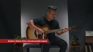 Taylor Guitars | Builder's Edition 814ce Honduran/Adirondack | Playthrough Demo