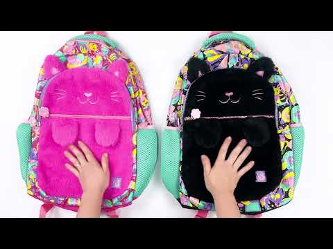 Vídeo do produto Mochila de Costas Teen Purrfect Cats Preta