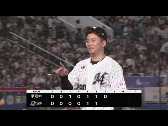 【7回表】マリーンズ・横山陸人 上位打線を3者連続三振に抑える完璧リリーフを披露!!  2024年9月26日 千葉ロッテマリーンズ 対 オリックス・バファローズ