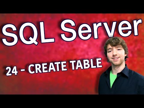 SQL Server 24 CREATE TABLE