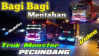 Download lagu Bagi-Bagi Mentahan Video Truk Monster PECUNDANG, (konvoi 2 armada Lintas Pantura) mp3