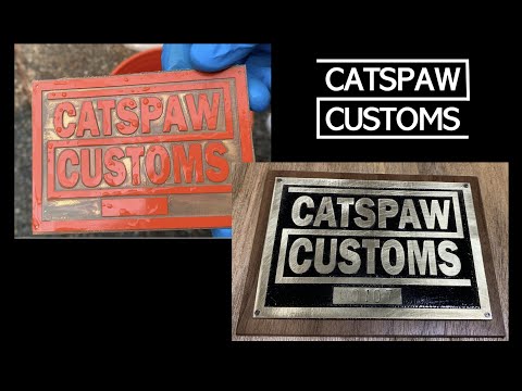 How to Acid Etch Brass with Vinyl Masking