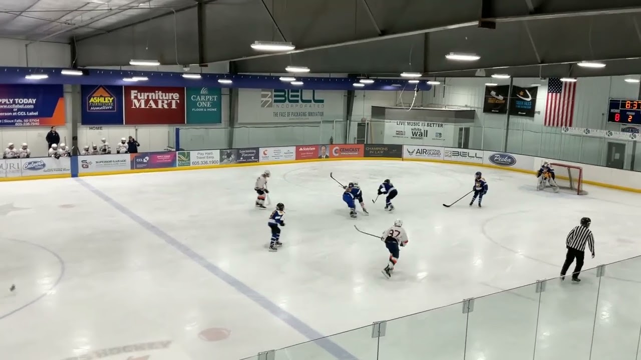 Game 15 Sioux Falls 8-1: Aiden scores unassisted