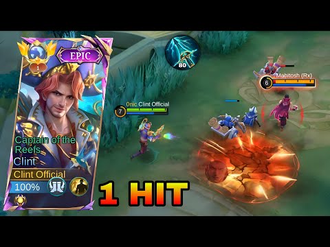 TOP GLOBAL CLINT BEST BURST CRIT DAMAGE BUILD 1 HIT 2025!!💀 (100% BROKEN) - Mobile Legends