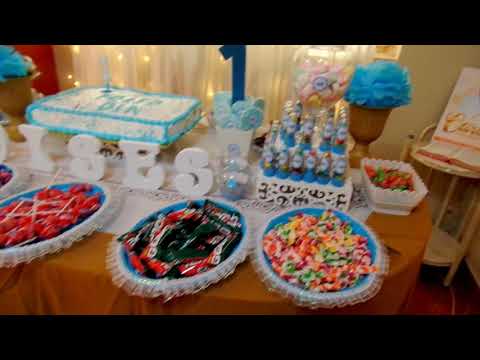 COMO DECORAR PARA UN CUMPLEAÑOS - Cómo preparar una mesa dulce para fiesta infantil - Tema Corona
