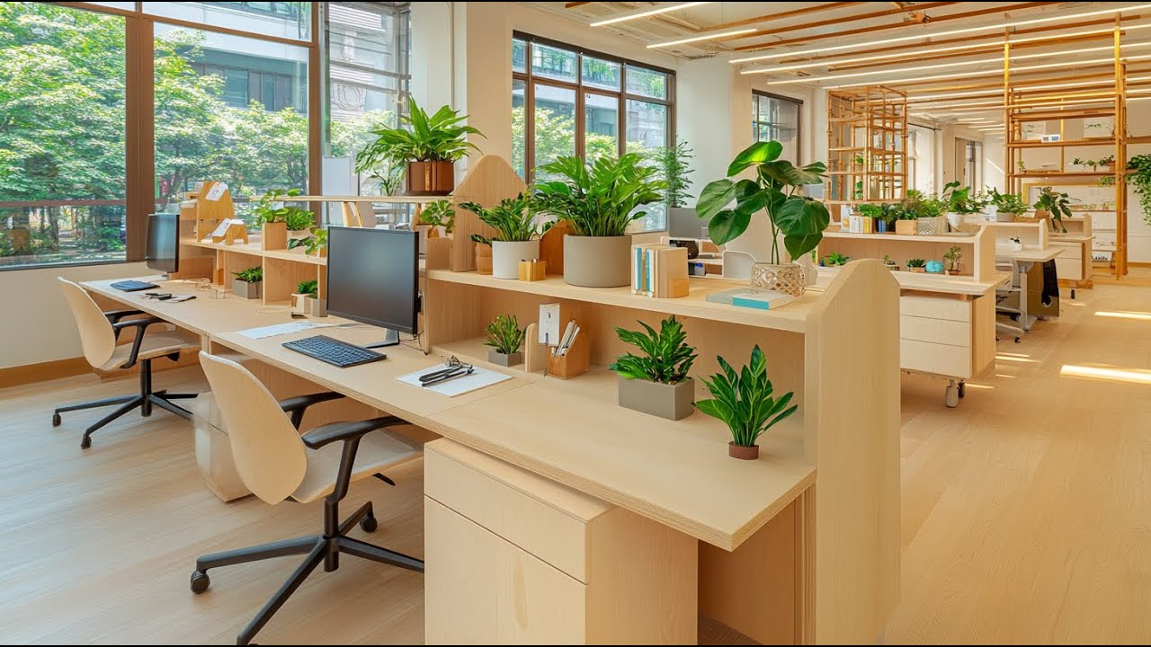 Japandi Home Office Bliss: A Sanctuary for Work, Well-Being, and Introvert Harmony