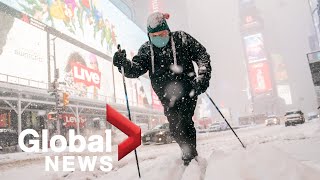Massive snowstorm buries parts of Northeastern US