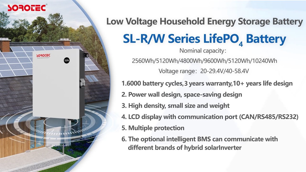 Аккумуляторная батарея (АКБ) Sorotec LiFePO4 25,6V/200Ah 5120Wh Wi-Fi настенная