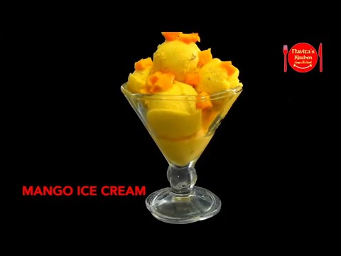 Easy Mango Ice Cream Recipe - Mango Dessert Recipe Easy at Home - mango new recipe