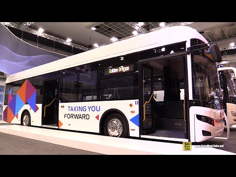 2020 Golden Dragon Pivot E12 Electric City Bus Walkaround - Exterior Interior Tour