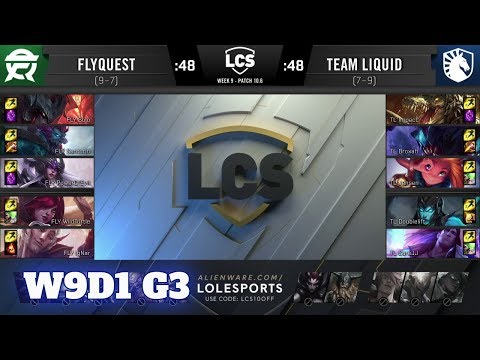 FlyQuest vs Team Liquid | Week 9 Day 1 S10 LCS Spring 2020 | FLY vs TL W9D1