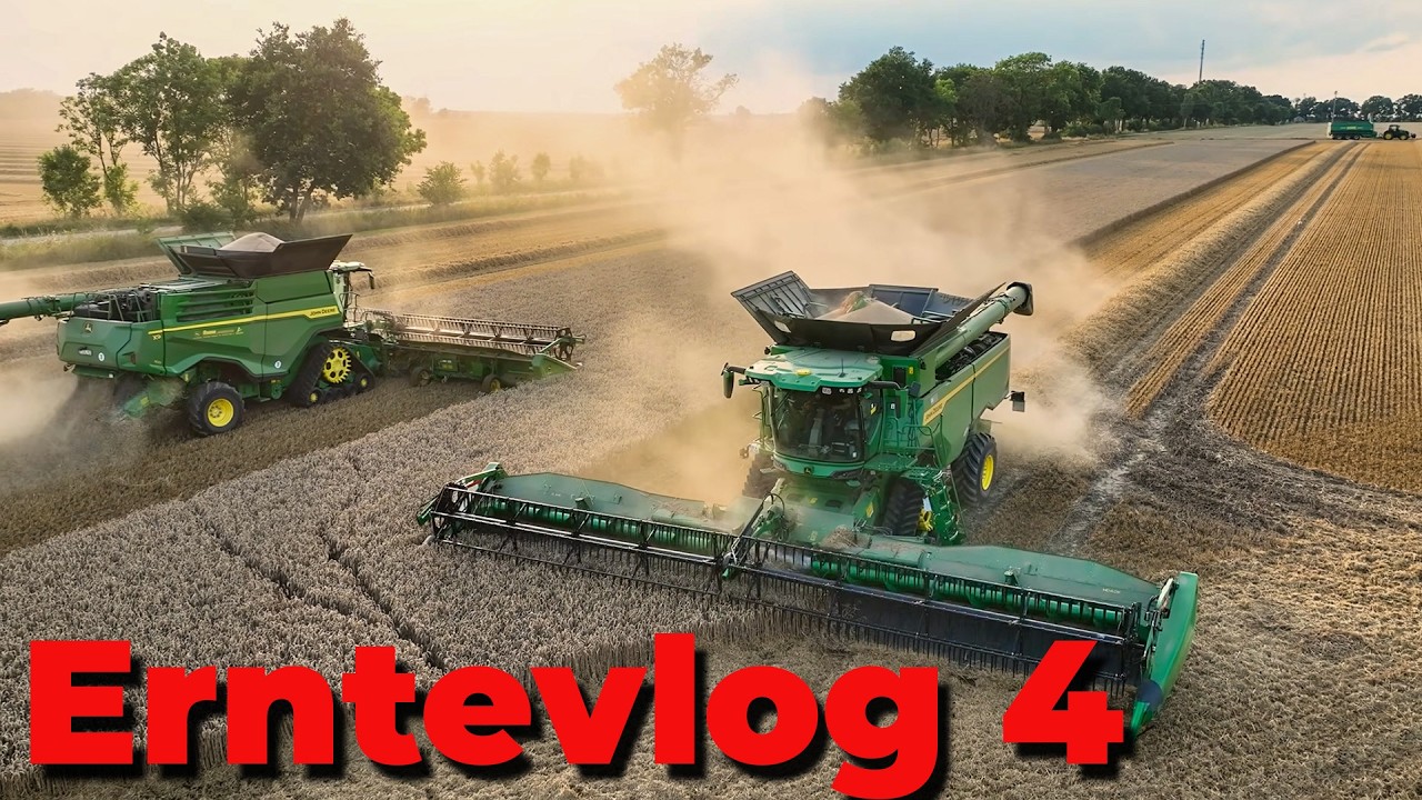 Vlog 351 Zusammen mit dem John Deere X9 im Weizen. Erträge enttäuschen?