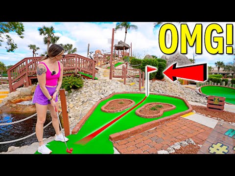 Elisha Absolutely LOVES This Mini Golf Course!