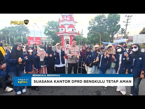 KAPOLDA BENGKULU PASTIKAN UNJUK RASA DI DPRD BERLANGSUNG KONDUSIF