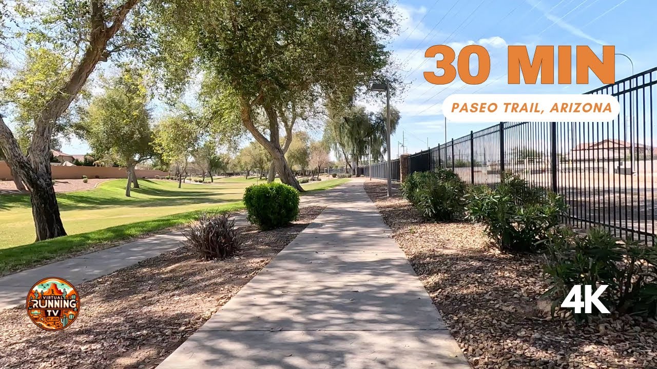 30 MIN Virtual Running Scenery - Course à pied - Workout at Home - Treadmill Run