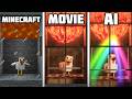 Minecraft Movie Film Vs AI Vs Minecraft