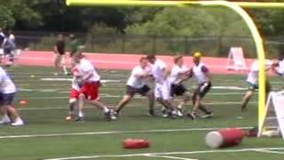 preview picture of video 'Chris Alaniz 6-3 290 OL at Mid-Atlantic Showcase and NUC Trench Warfare'