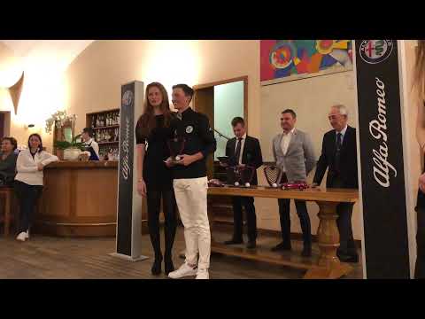 Premiazione finale gara Alfa Romeo Golf Cup 2019 1' classificato  Golf Royal Park i Roveri