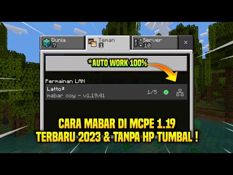 HOW TO MABAR/MULTIPLAYER IN MCPE 1.19 WITHOUT A SAFE HP - LATEST 2023!!