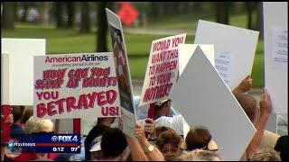 American Airlines retirees protest changes