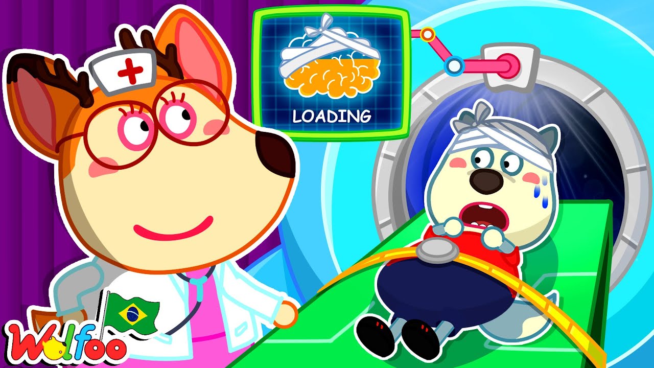 Cérebro de Wolfoo Fez Um Dodói! Wolfoo Foi ao Hospital | @wolfooemportuguesoficial