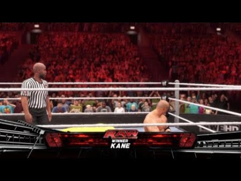 WWE 2K22 Kane delivers two Double Chokeslams to Barney and Big Bird
