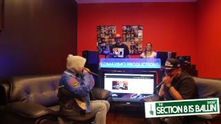 Bodega Bamz Slaughters Freestyle on the Section 8 Show