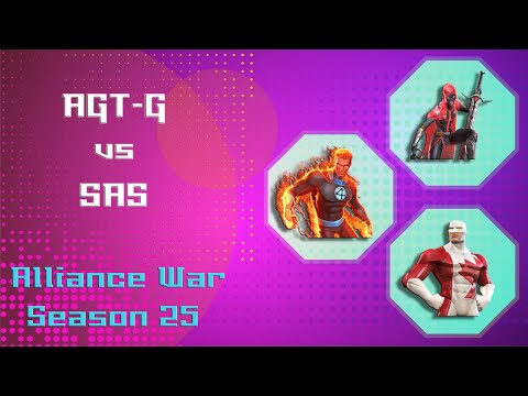 MCOC Alliance War Season 25 - War 02 AGT•Ǧ vs SAS - That was a close call!