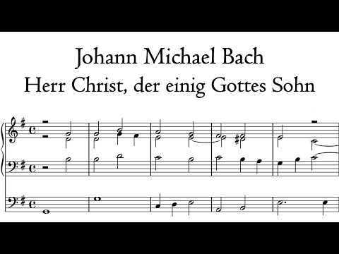 J.M. Bach  - Herr Christ, der einig Gottes Sohn - Kögler organ, Nitra, Hauptwerk