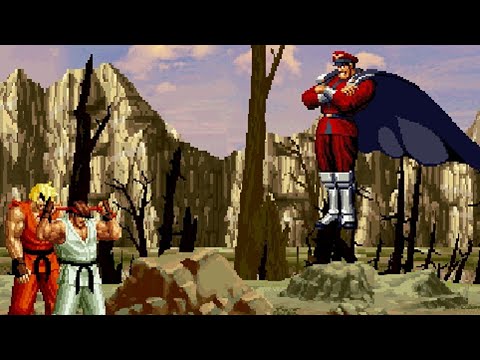 Ryu, Ken vs. M. Bison - Final Battle - Mugen Edition