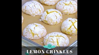 Lemon Crinkle Cookies | Soft, Chewy, and Zesty Recipe