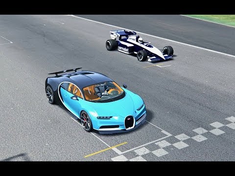 Bugatti Chiron vs Brabham F1 1984 - Imola