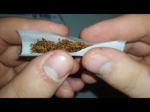 A.S.M.R. herb stick rolling (how to roll a cigarette)