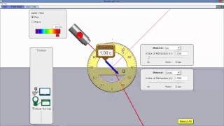 Light Bending Java applet from PhET