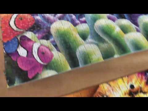 A closer look at Educa's Life 24,000 Piece Jigsaw Puzzle 15,000 pieces completed.