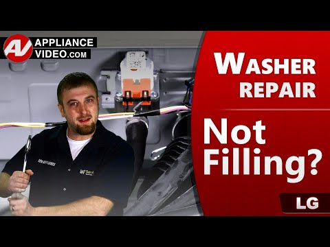 LG Washer Repair - Fills Constantly With Hot Water - Hot Water Inlet Valve