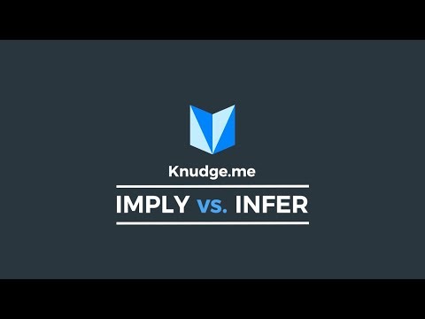 <h1 class=title>Imply vs. Infer | Knudge.me | Get Better at English Every Day</h1>
