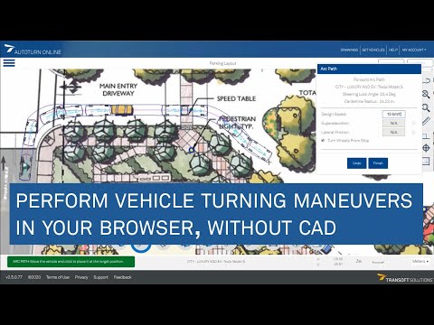 Perform vehicle turning maneuvers in your browser, without CAD - AutoTURN Online