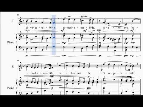 (G.F. Handel) Ombra mai fu - Study version (score animation & vocal line)