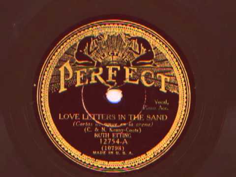 Love Letters In The Sand sung by Ruth Etting, 1931