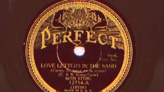 Love Letters In The Sand sung by Ruth Etting, 1931
