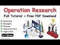 What Is Operation Research
