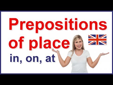 Prepositions of place - in, on, at | English grammar