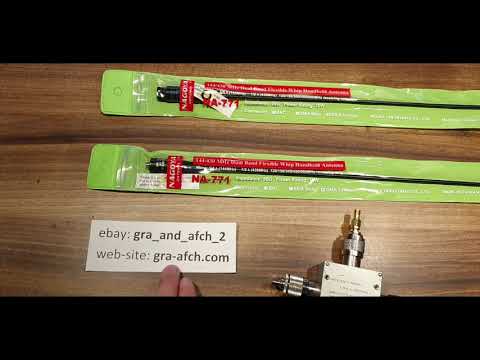 Antenna comparison GENUINE vs FAKE 144MHz 430MHz NAGOYA NA-771 SMA Female 10W for Baofeng UV5R