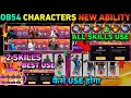 OB54 UPDATE CHARACTER SKILL ABILITY FULL DETAILS FREE FIRE MAX OB53 UPDATE FULL DETAILS