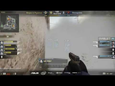 The CS: GO Lurk Master: NiP GeT_RiGhT Ninjas Past 3 Renegade Players in The Smoke