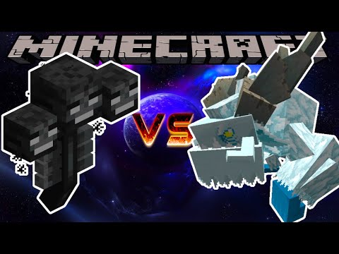 MINECRAFT MOB BATTLE - WITHER VS FROSTMAW